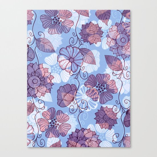Flower Flow Canvas Print