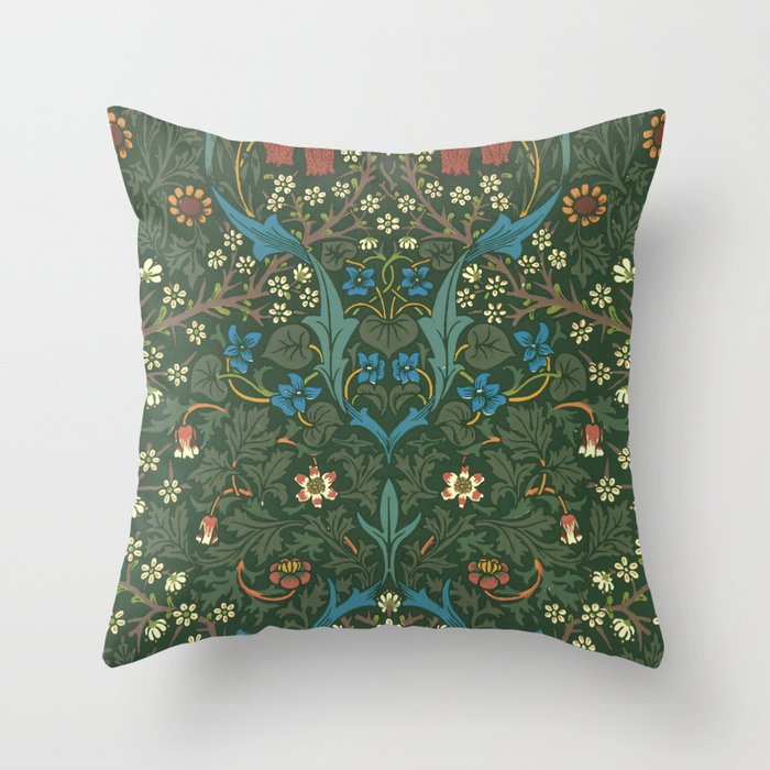 William Morris "Blackthorn" 1. Throw Pillow