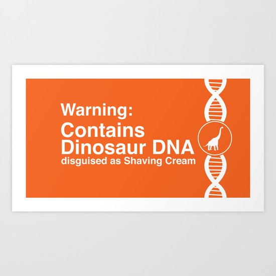 Dinosaur DNA Art Print