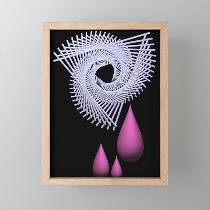 drops -04- Framed Mini Art Print