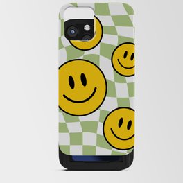 Trippy Checker Smileys  iPhone Card Case