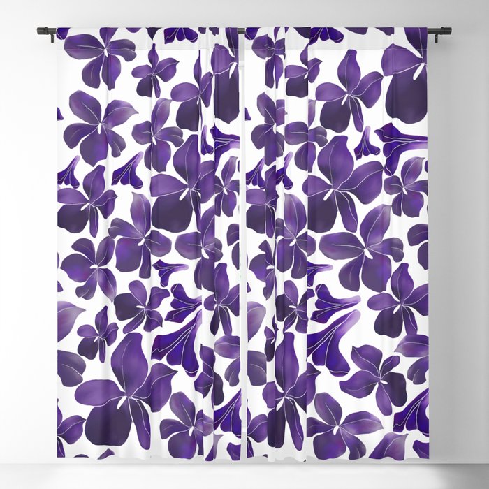 Sweet violets Blackout Curtain