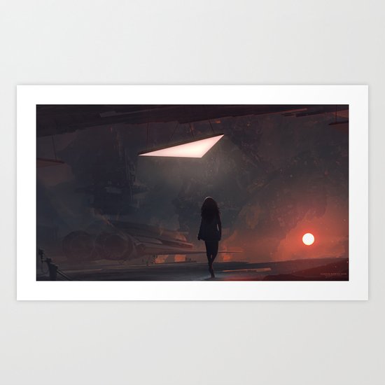 Sunsets with no hope Art Print