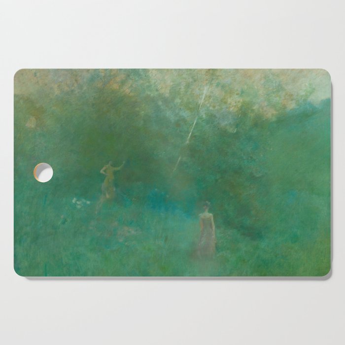 The White Birch by Thomas Wilmer Dewing Victorian Belle Époque Retro