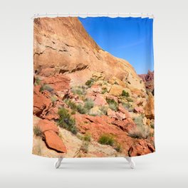 Coat-of-Many-Colors 0906 - Valley of Fire State Park, Nevada Shower Curtain