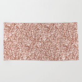 Luxury Rose Gold Pattern Beach Towel