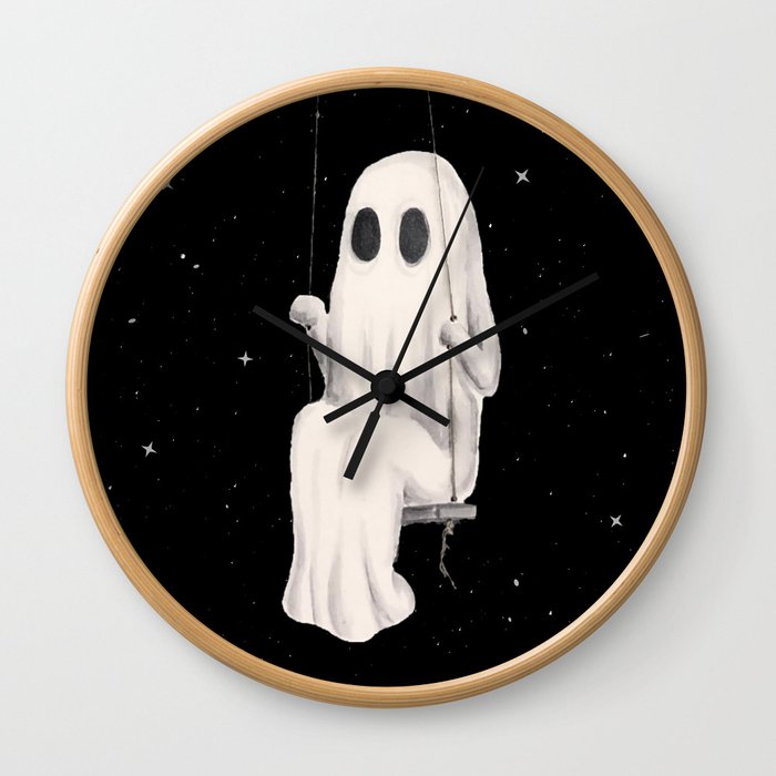 Swinging Into The Cosmos Wall Clock