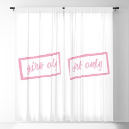 Girls Only Blackout Curtain