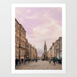 High Street, Edinburgh, Scotland Art Print