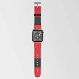 Letter O (Black & Red) Apple Watch Band