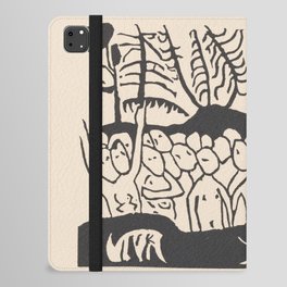 Wassily Kandinsky Sounds Woodcut art 1910s. Klange Plate 03 (1913) - Klänge Sounds Woodcut art iPad Folio Case