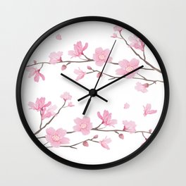 Cherry Blossom - Transparent Background Wall Clock