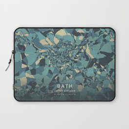 Bath, United Kingdom - Cream Blue Laptop Sleeve
