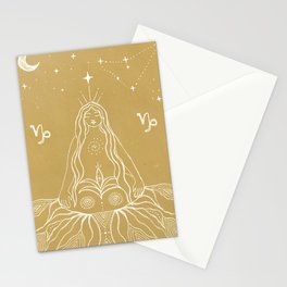 Rooted Capricorn Stationery Card