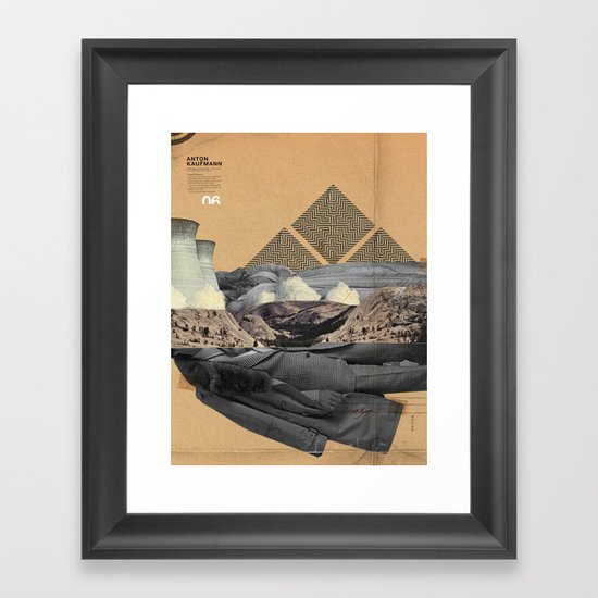 The future a time to reminisce. (mixed media) Framed Art Print