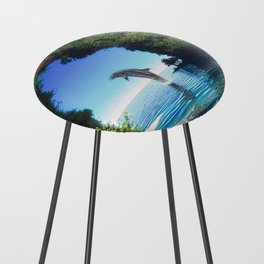 Dolphin in a hidden cave Counter Stool