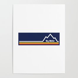 Big White Ski Resort Poster | Canada, Mountains, Britishcolumbia, Boarding, Mtb, Mountainbike, Graphicdesign, Nordic, Outdoors, Crosscountry 