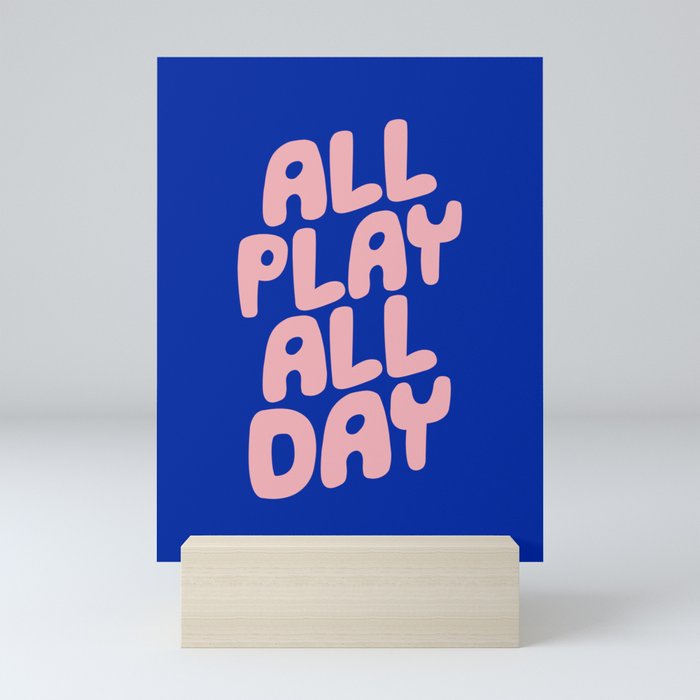 All Play All Day Mini Art Print