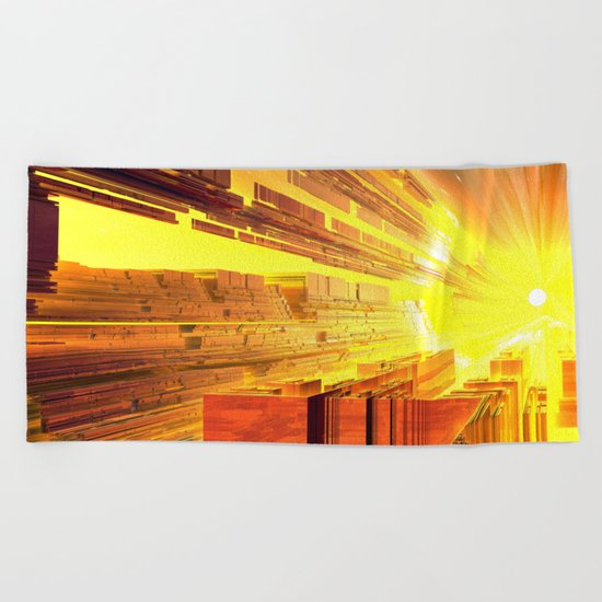 Retro Future Perfect Beach Towel