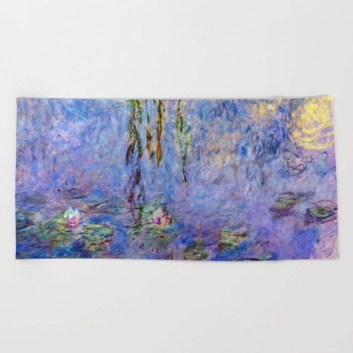 Claude Monet - Water Lilies #2 Beach Towel