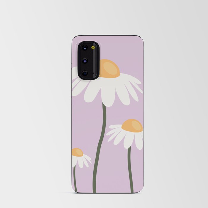 Retro Daisies Lavender Android Card Case