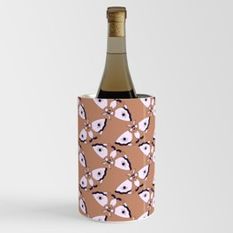 Large moth brown pattern design Wine Chiller