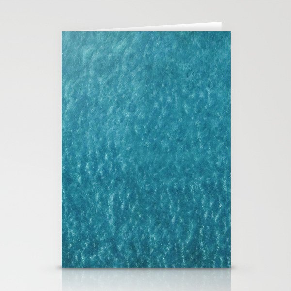 abstract blue ,water waves Stationery Cards