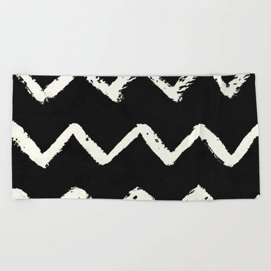 Tribal Chevron Stripes Beach Towel