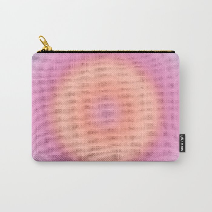 Magical Night | 01 - Gradient Print, Aura Art, Dark Blue And Pink Gradient Carry-All Pouch