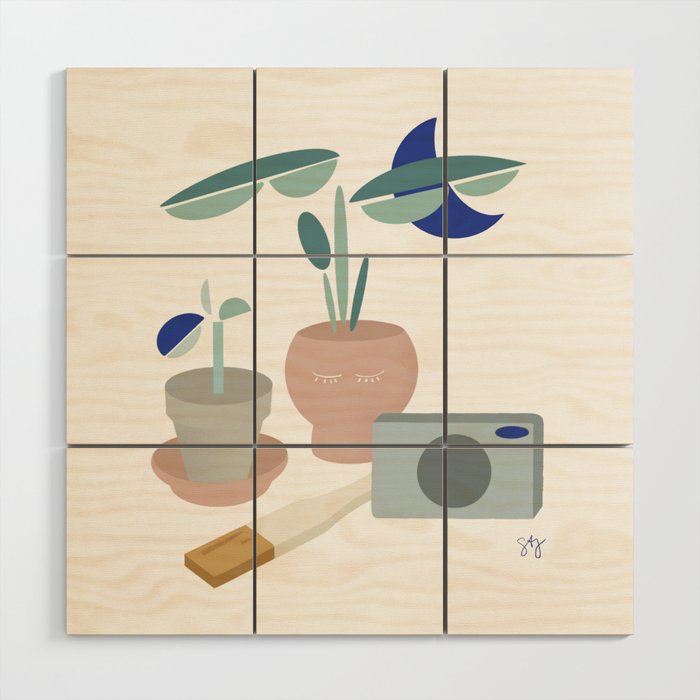 modern and mindful still life Wood Wall Art