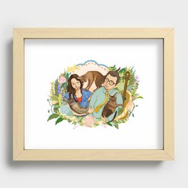 Happy Anniversary Recessed Framed Print