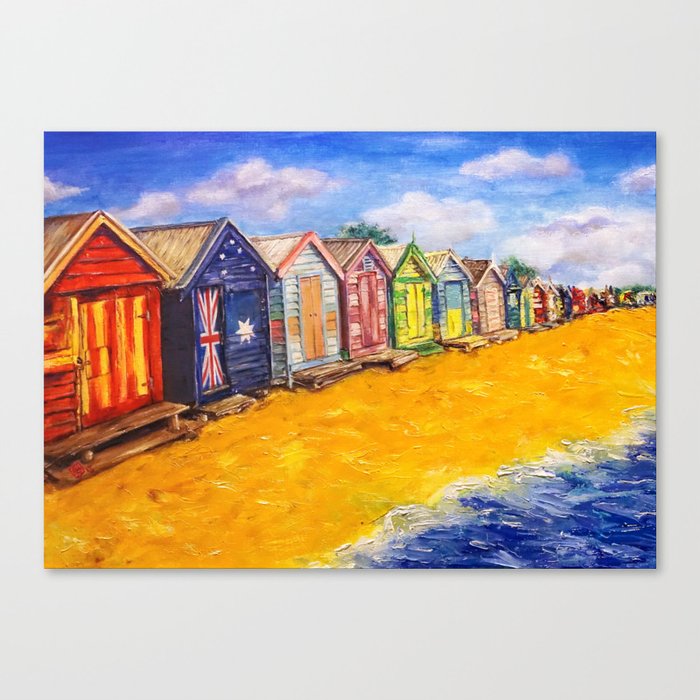 Beach Houses Canvas Print