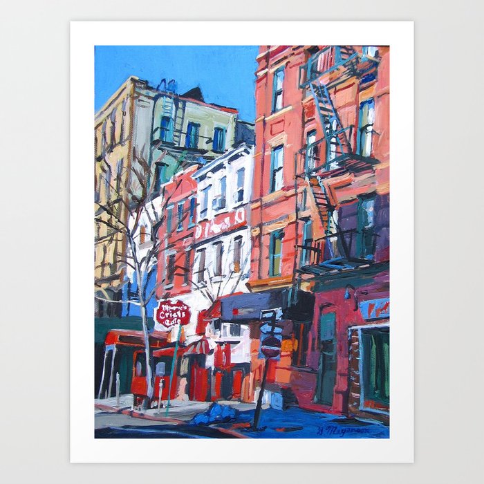 Grove Street in West Village Art Print