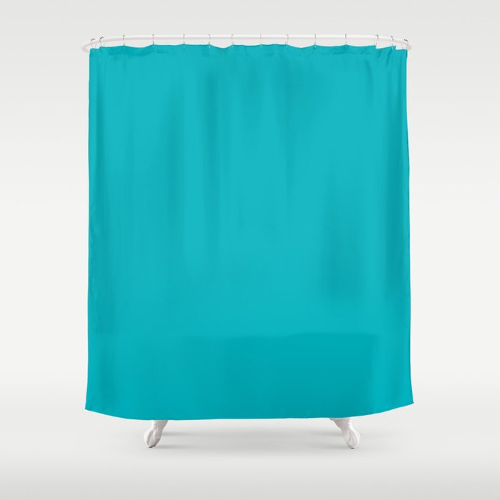 Deep Turquoise Shower Curtain