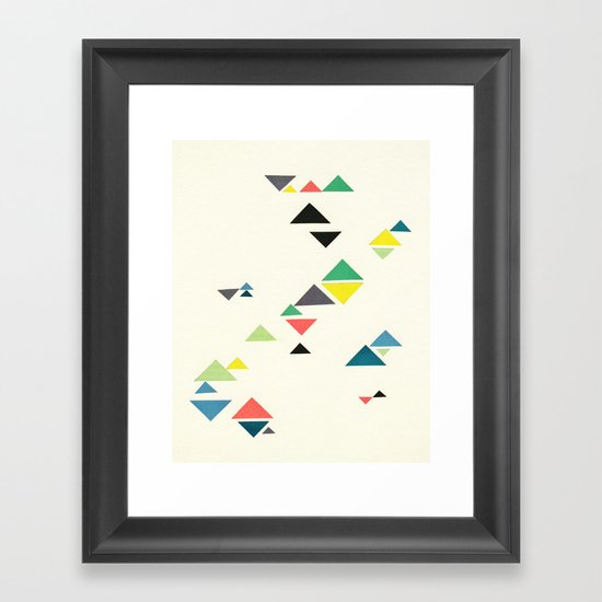 Triangles Framed Art Print