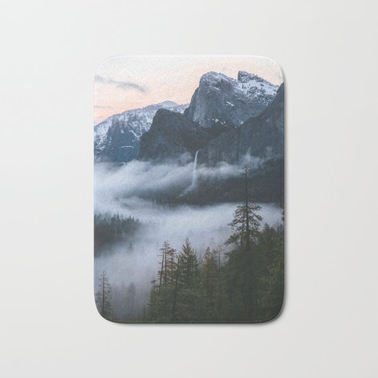 Three Brothers at Sunrise | Yosemite National Park, CA Bath Mat