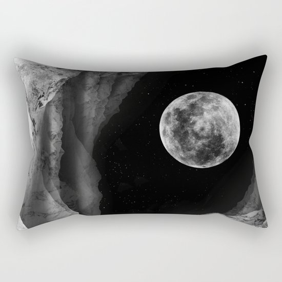 Between two moons Rectangular Pillow