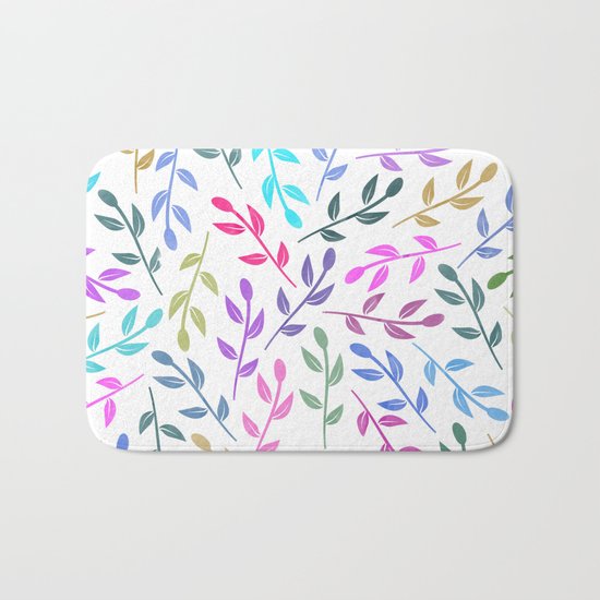 Colorful Leaves IV Bath Mat