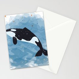 whale lover T-shirt Stationery Cards