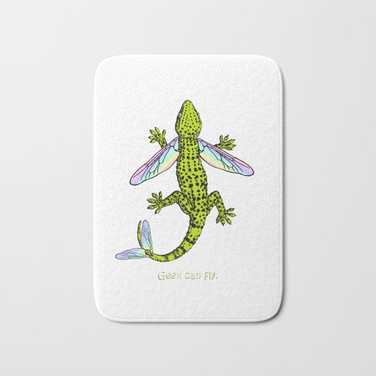 Geek can fly Bath Mat