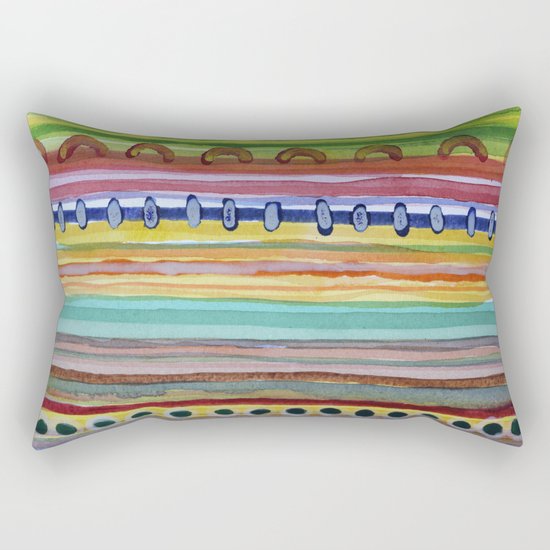 Striped Curtain Rectangular Pillow