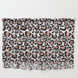Rose Gold Leopard Print 23 Wall Hanging