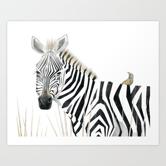Zebra Art Print