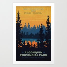 Algonquin Park Poster Art Print