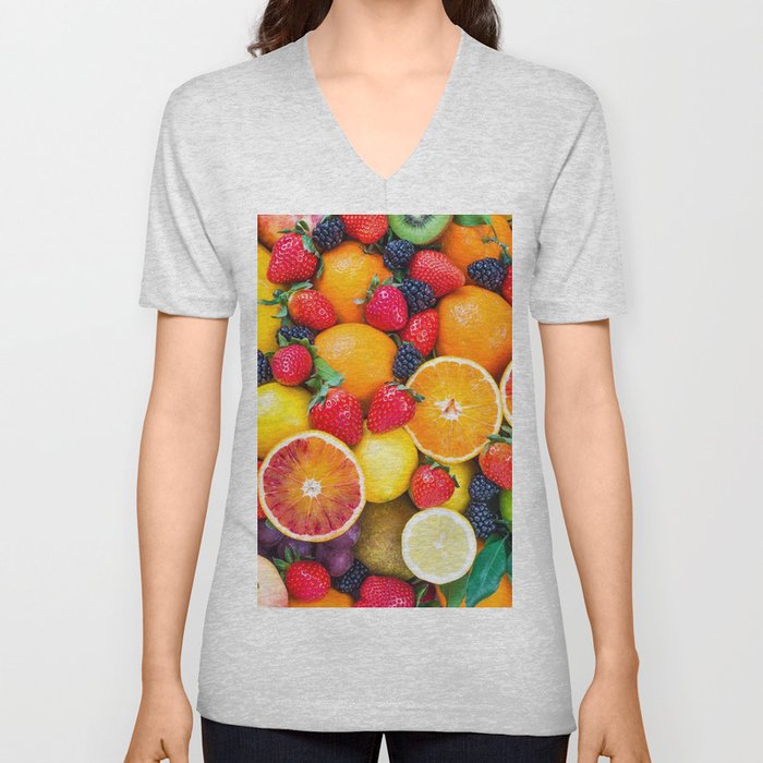 Fruit Heaven V Neck T Shirt