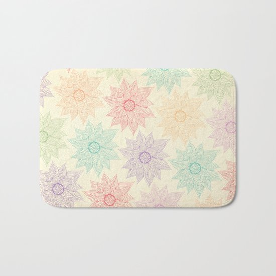 Spring Floral Bath Mat