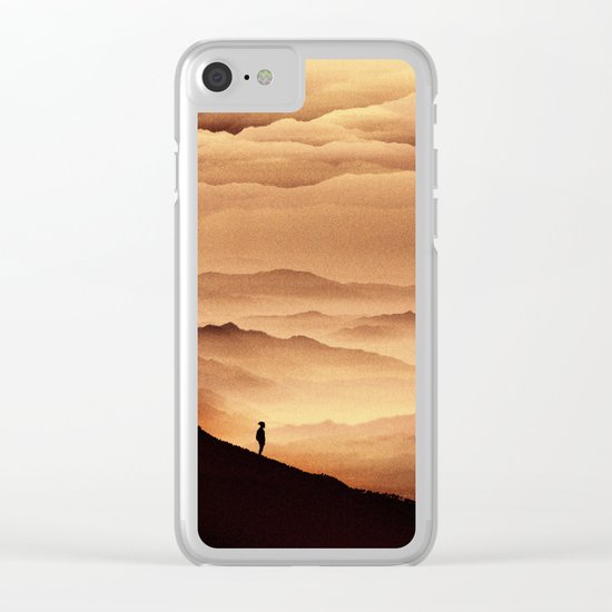 Red Noise Isolation Series Clear iPhone Case