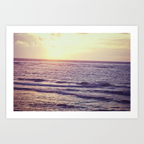 Sunrise Over Ocean Art Print
