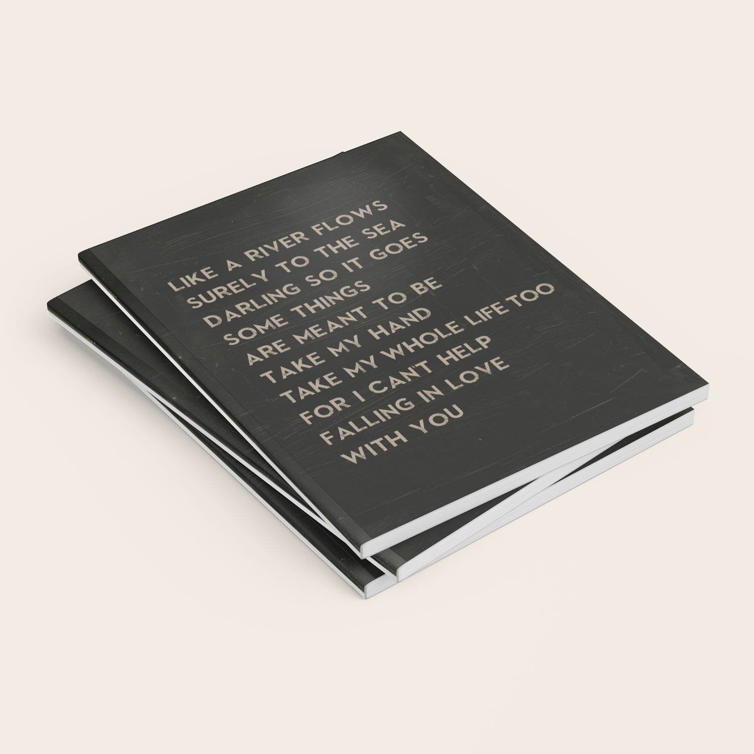 Can T Help Falling In Love With You Elvis Presley Lyrics Music Poster Notebook By Munga Vision Society6