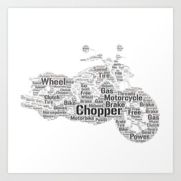 Word Chopper Art Print